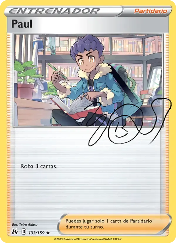 Paul — Cenit Supremo 133 Spanish Pokémon card