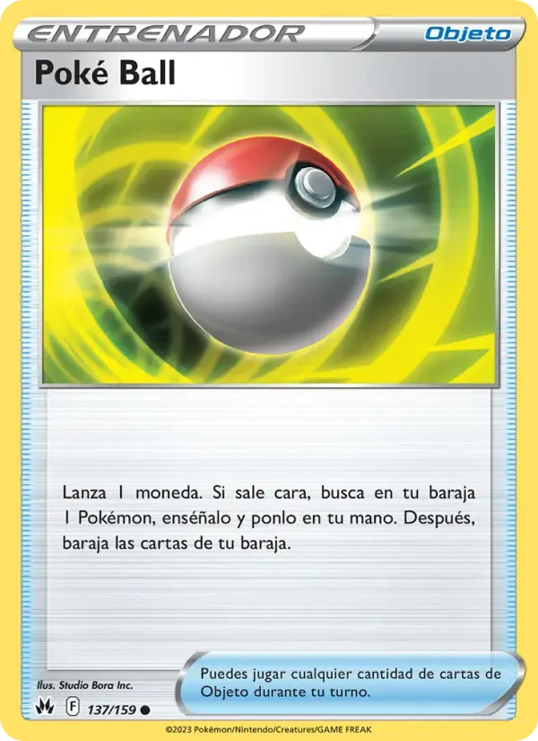 Poké Ball — Cenit Supremo 137 Spanish Pokémon card