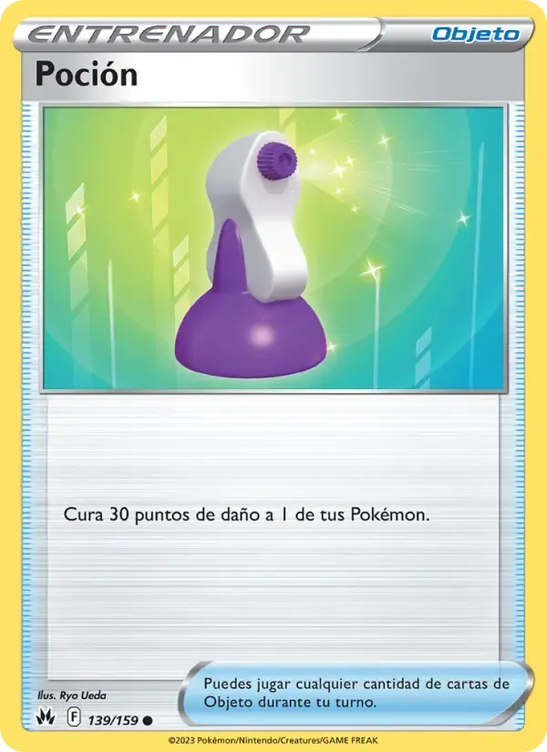 Poción — Cenit Supremo 139 Spanish Pokémon card