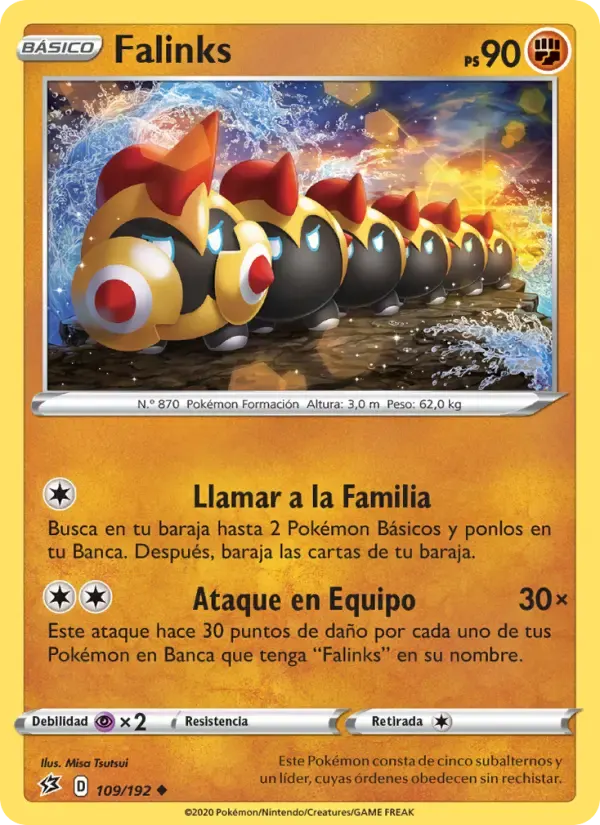 Falinks — Choque Rebelde 109 Spanish Pokémon card