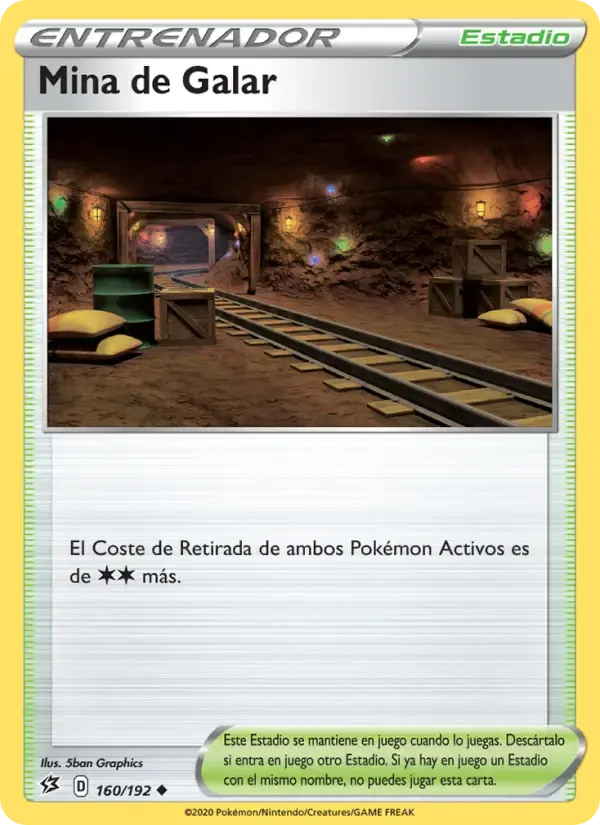 Mina de Galar — Choque Rebelde 160 Spanish Pokémon card
