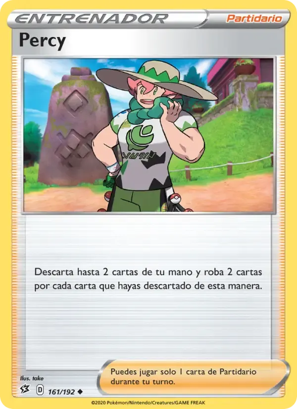 Percy — Choque Rebelde 161 Spanish Pokémon card