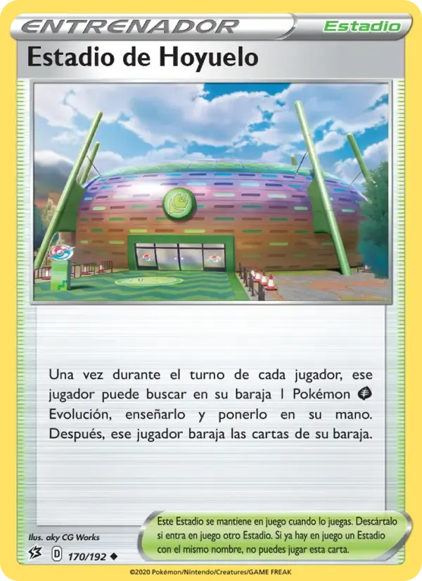 Estadio de Hoyuelo — Choque Rebelde 170 Spanish Pokémon card