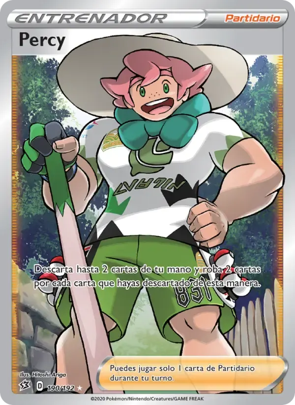 Percy — Choque Rebelde 190 Spanish Pokémon card