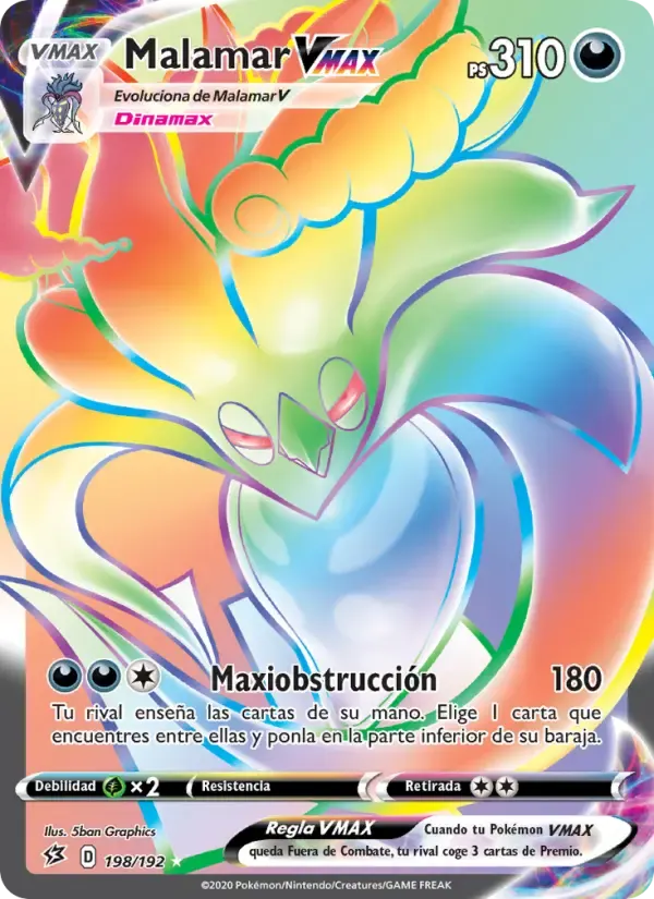 Malamar VMAX — Choque Rebelde 198 Spanish Pokémon card