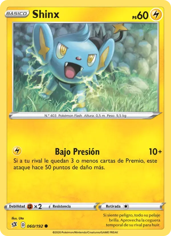 Shinx — Choque Rebelde 60 Spanish Pokémon card