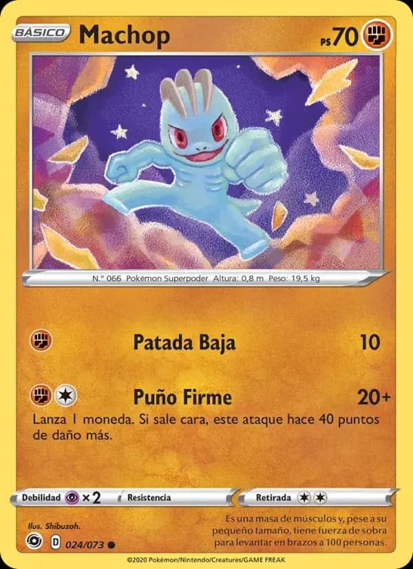 Machop — Camino de Campeones 24 Spanish Pokémon card