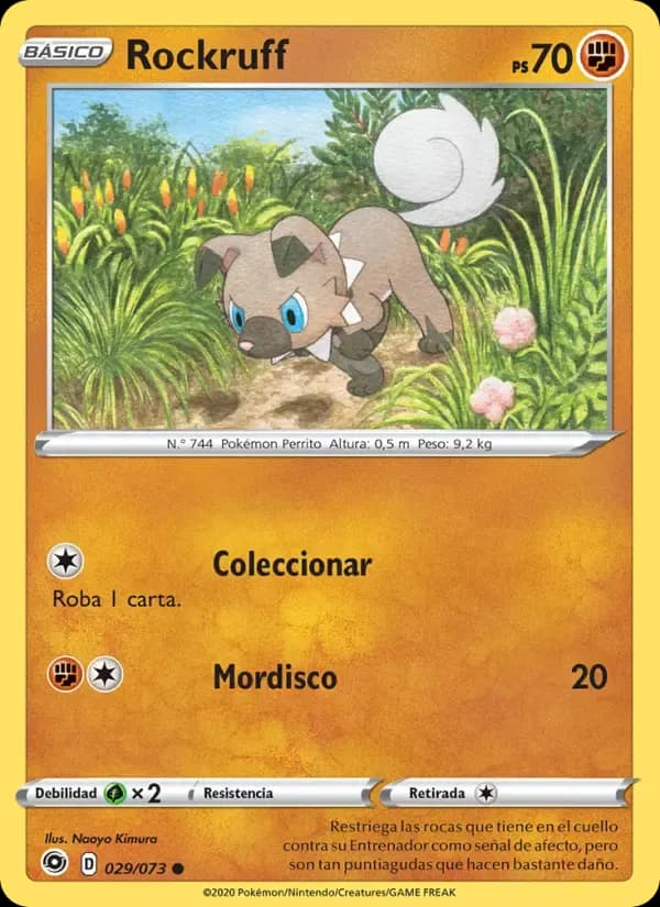 Rockruff — Camino de Campeones 29 Spanish Pokémon card