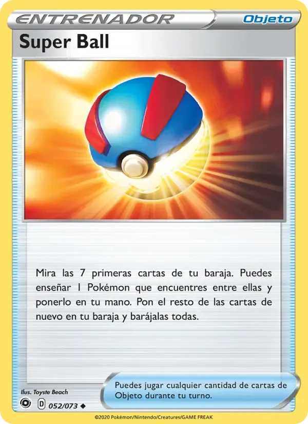 Super Ball — Camino de Campeones 52 Spanish Pokémon card
