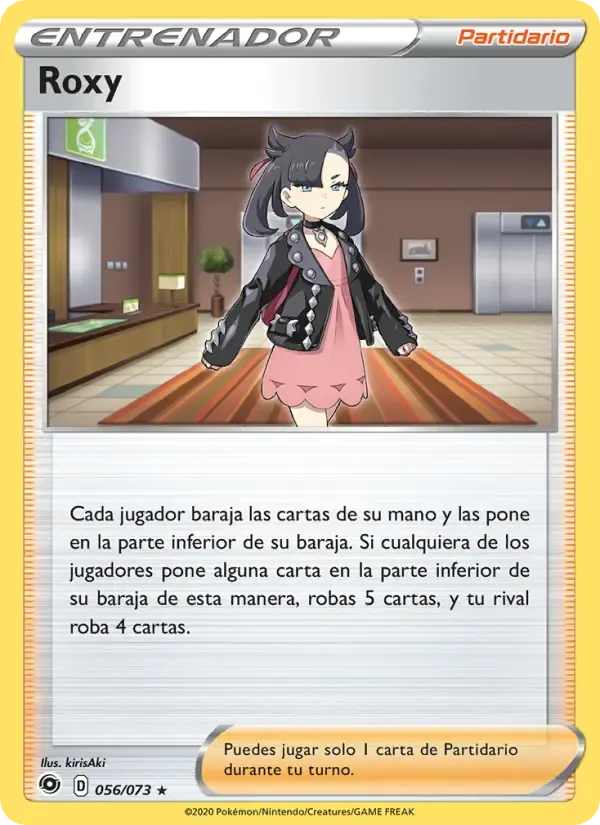 Roxy — Camino de Campeones 56 Spanish Pokémon card