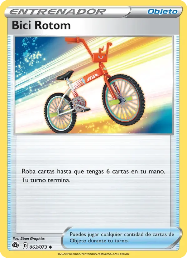 Bici Rotom — Camino de Campeones 63 Spanish Pokémon card