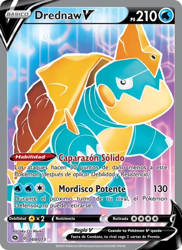 Drednaw V — Camino de Campeones 69 Spanish Pokémon card