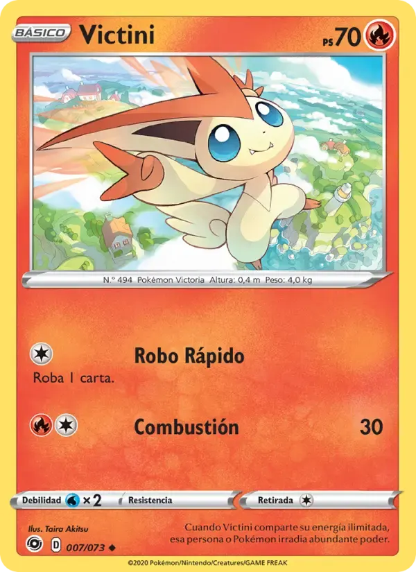 Victini — Camino de Campeones 7 Spanish Pokémon card