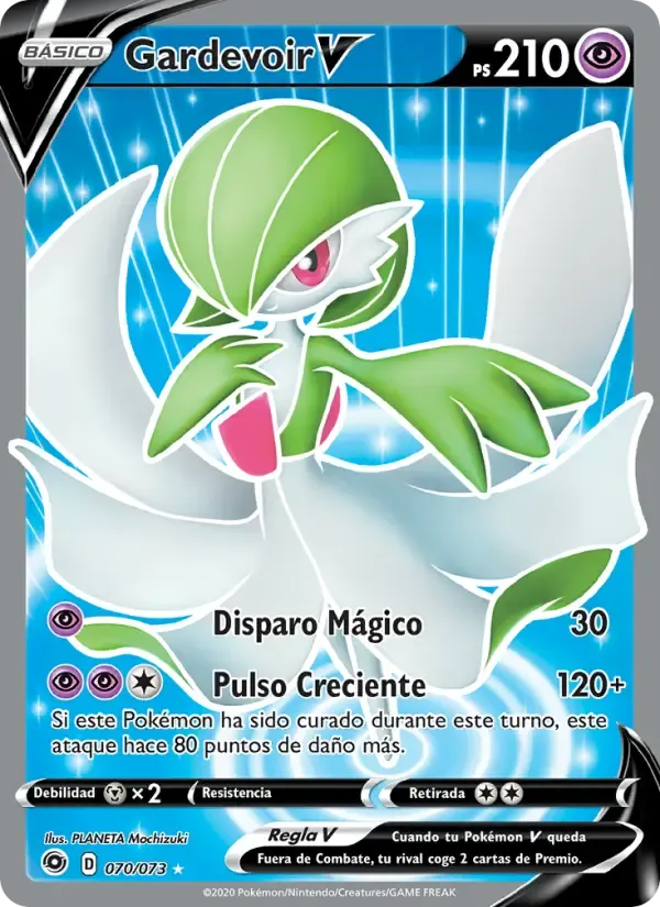 Gardevoir V — Camino de Campeones 70 Spanish Pokémon card