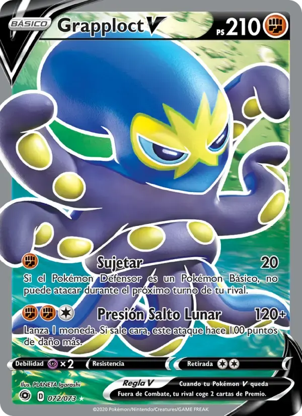 Grapploct V — Camino de Campeones 72 Spanish Pokémon card
