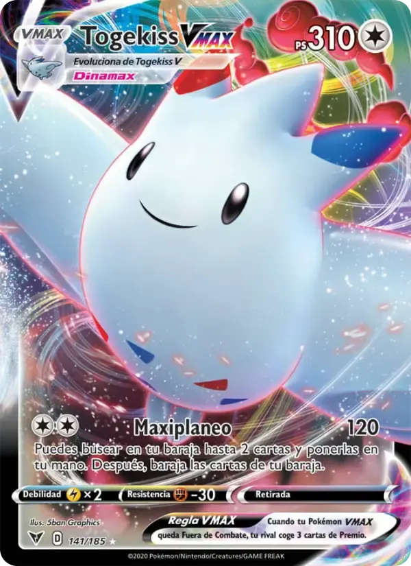 Togekiss VMAX — Voltaje Vívido 141 Spanish Pokémon card