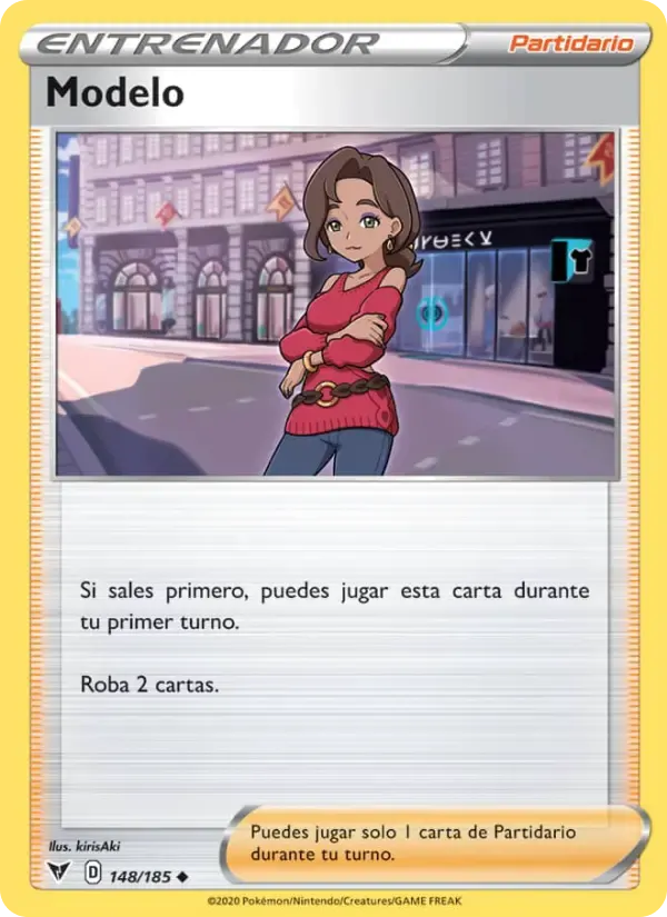 Modelo — Voltaje Vívido 148 Spanish Pokémon card