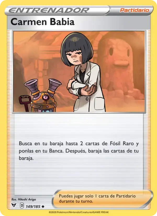 Carmen Babia — Voltaje Vívido 149 Spanish Pokémon card