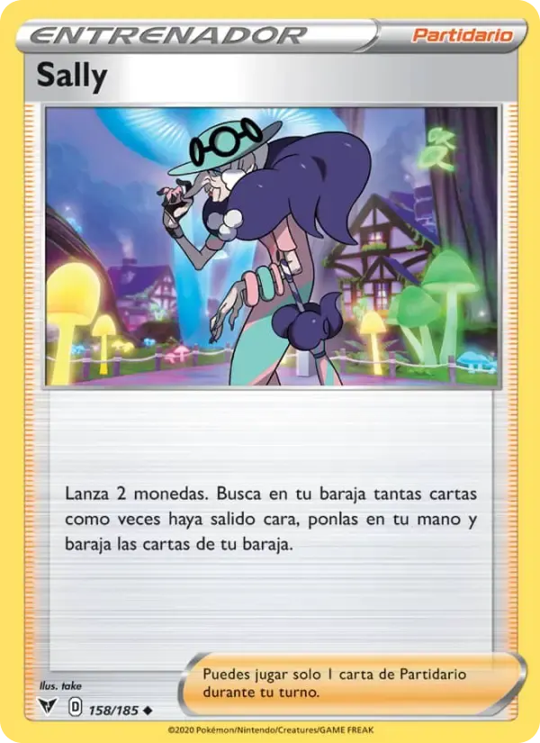 Sally — Voltaje Vívido 158 Spanish Pokémon card