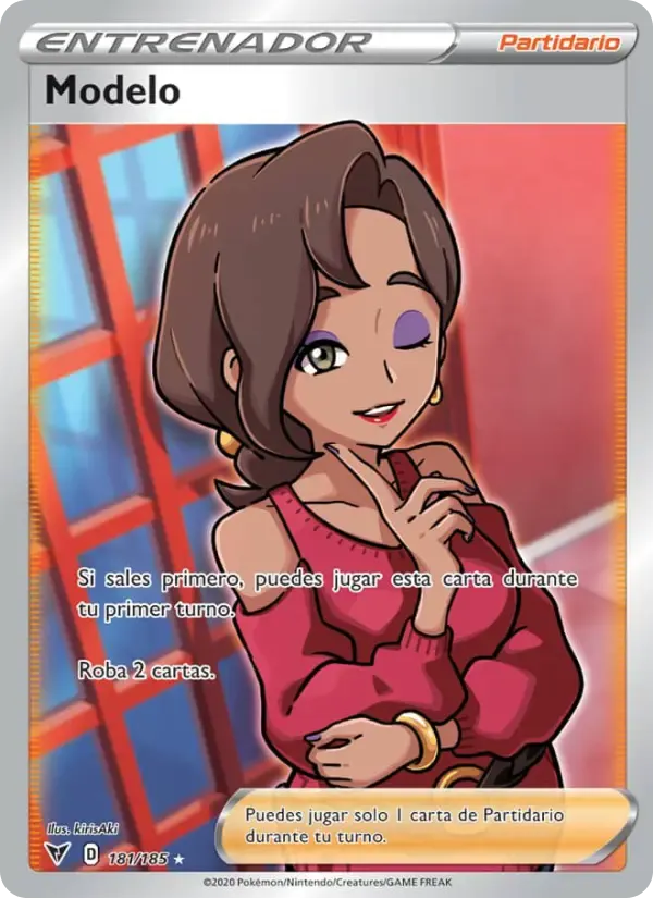 Modelo — Voltaje Vívido 181 Spanish Pokémon card