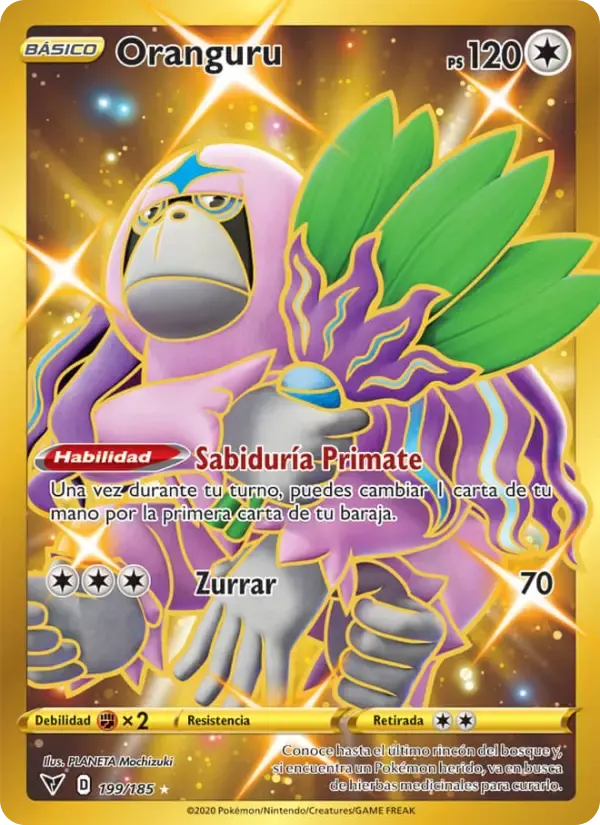 Oranguru — Voltaje Vívido 199 Spanish Pokémon card