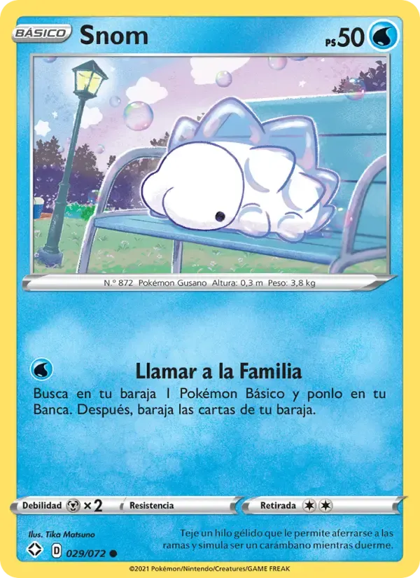 Snom — Destinos Brillantes 29 Spanish Pokémon card