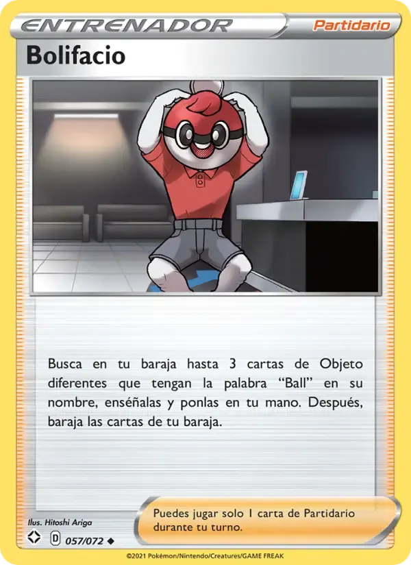 Bolifacio — Destinos Brillantes 57 Spanish Pokémon card