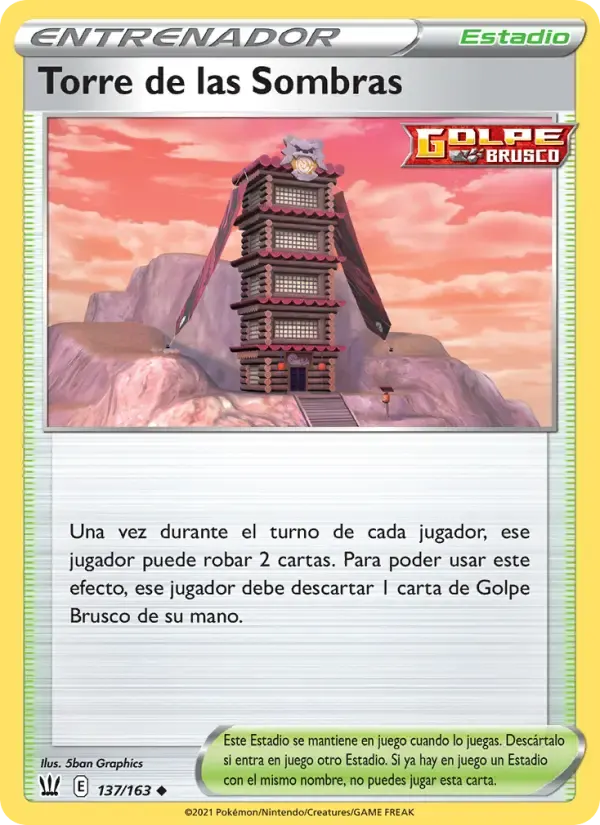 Torre de las Sombras — Estilos de Combate 137 Spanish Pokémon card