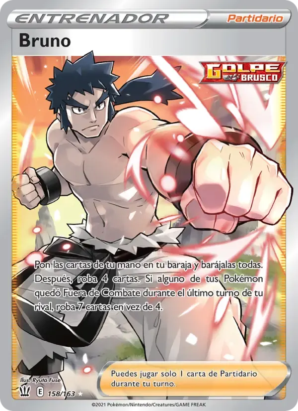 Bruno — Estilos de Combate 158 Spanish Pokémon card