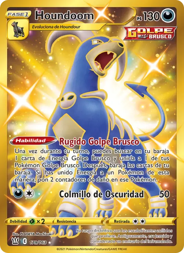Houndoom — Estilos de Combate 179 Spanish Pokémon card