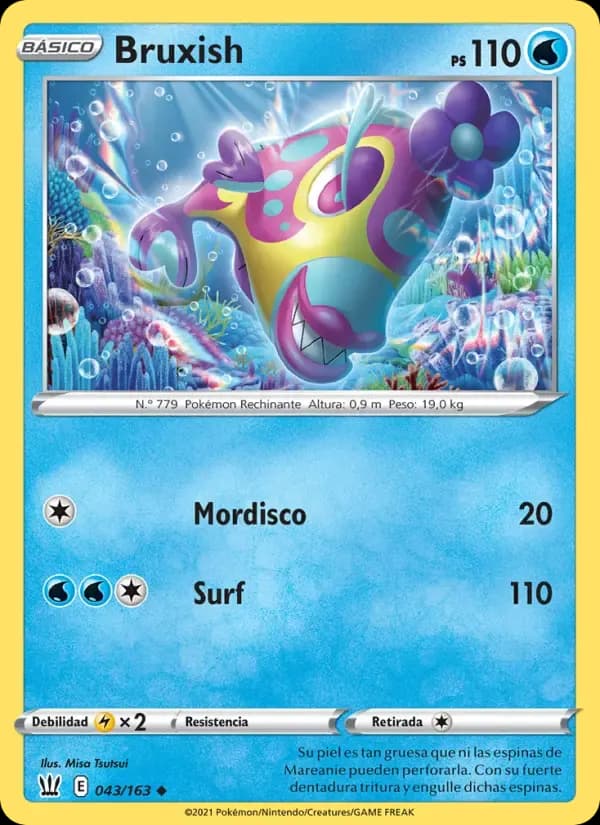 Bruxish — Estilos de Combate 43 Spanish Pokémon card