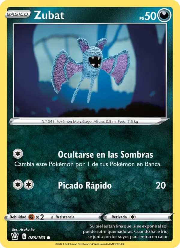 Zubat — Estilos de Combate 89 Spanish Pokémon card
