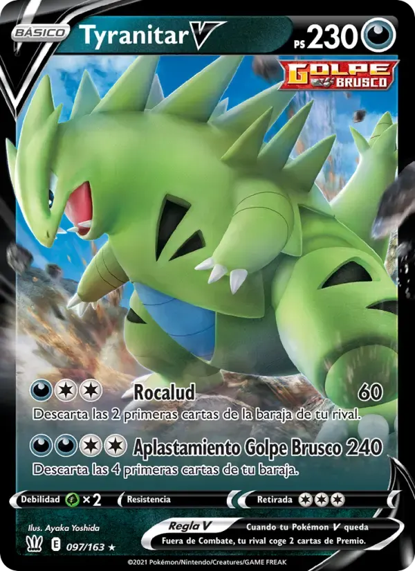 Tyranitar V — Estilos de Combate 97 Spanish Pokémon card