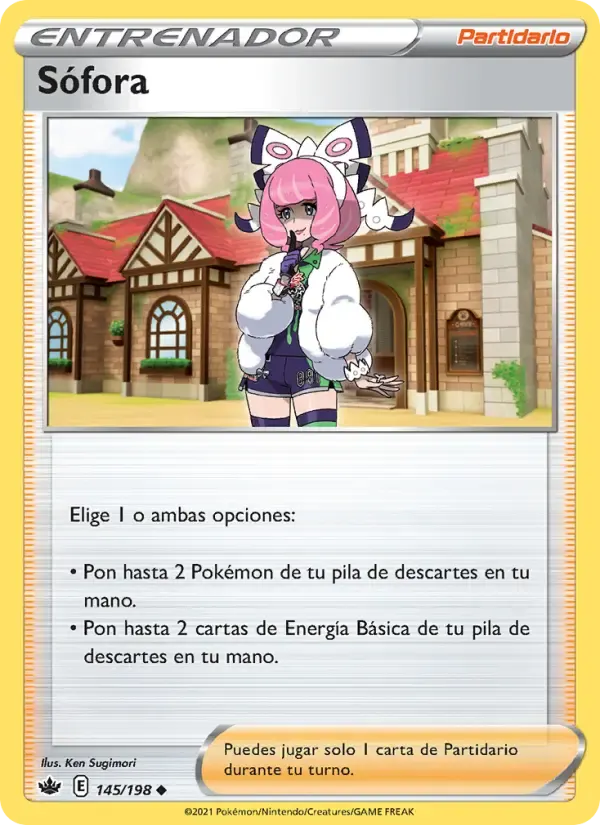 Sófora — Reinado Escalofriante 145 Spanish Pokémon card