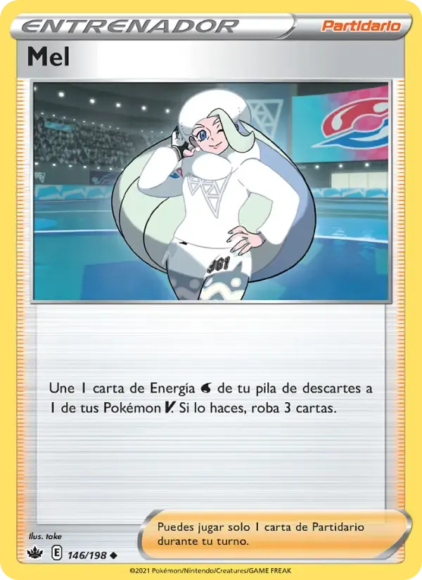 Mel — Reinado Escalofriante 146 Spanish Pokémon card
