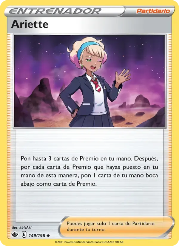 Ariette — Reinado Escalofriante 149 Spanish Pokémon card