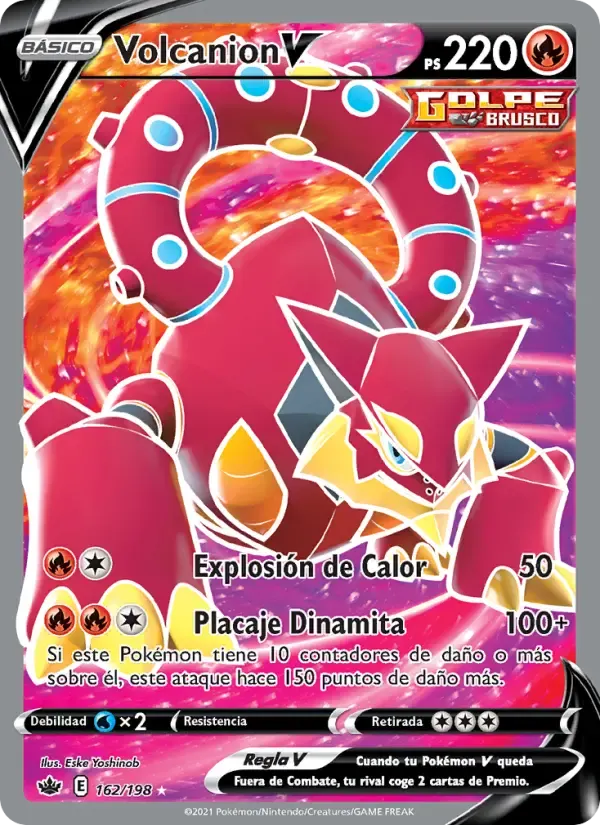 Volcanion V — Reinado Escalofriante 162 Spanish Pokémon card