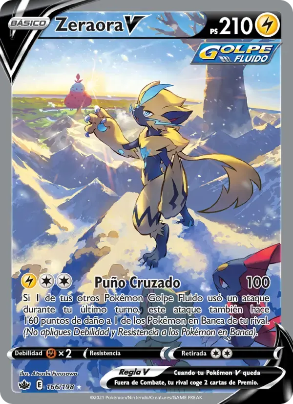 Zeraora V — Reinado Escalofriante 166 Spanish Pokémon card