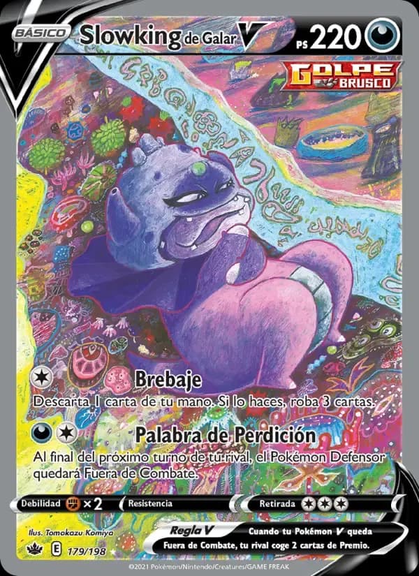 Slowking de Galar V — Reinado Escalofriante 179 Spanish Pokémon card