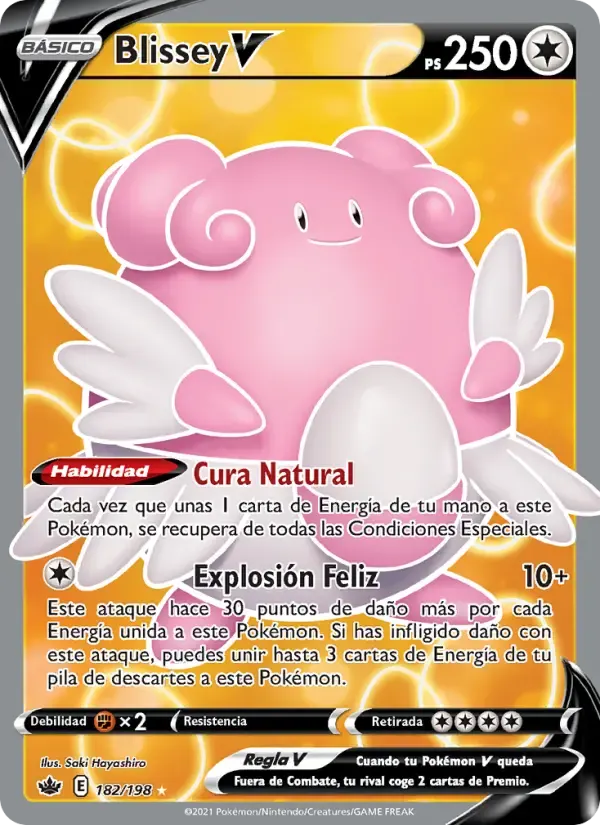 Blissey V — Reinado Escalofriante 182 Spanish Pokémon card