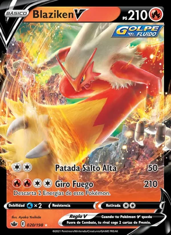 Blaziken V — Reinado Escalofriante 20 Spanish Pokémon card