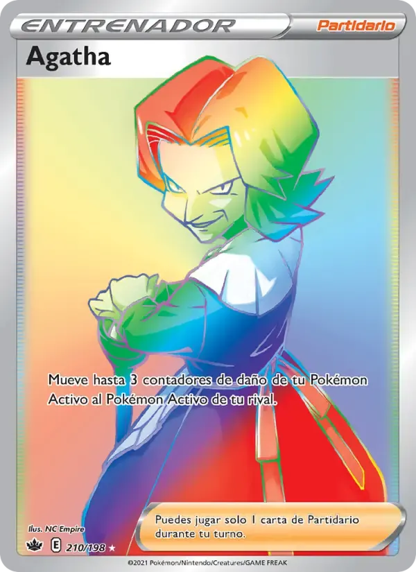 Agatha — Reinado Escalofriante 210 Spanish Pokémon card