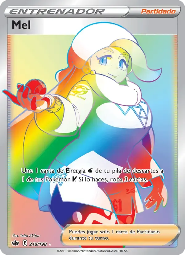 Mel — Reinado Escalofriante 218 Spanish Pokémon card