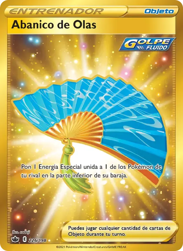 Abanico de Olas — Reinado Escalofriante 226 Spanish Pokémon card