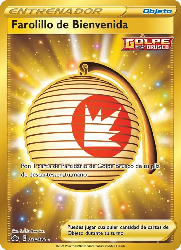 Farolillo de Bienvenida — Reinado Escalofriante 230 Spanish Pokémon card