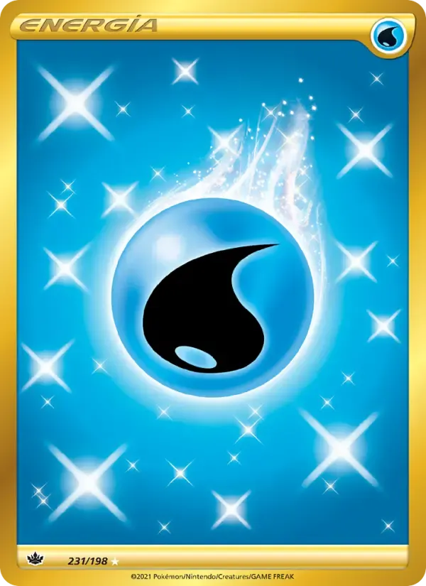 Energía Agua — Reinado Escalofriante 231 Spanish Pokémon card