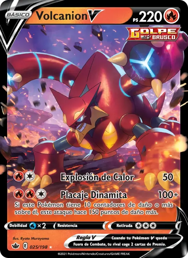 Volcanion V — Reinado Escalofriante 25 Spanish Pokémon card