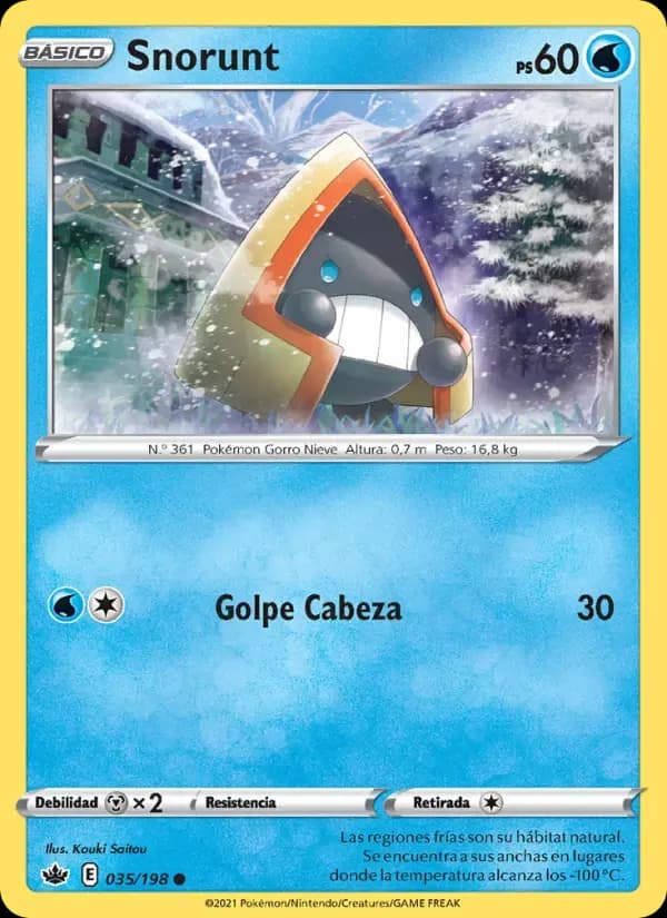 Snorunt — Reinado Escalofriante 35 Spanish Pokémon card