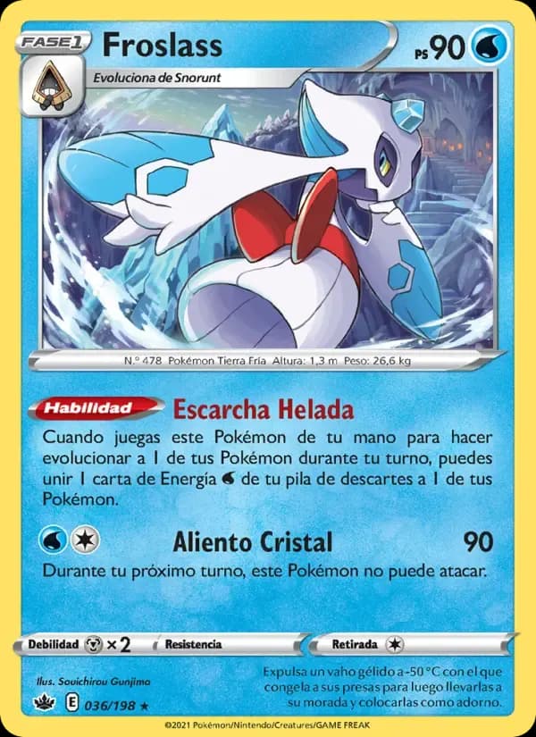 Froslass — Reinado Escalofriante 36 Spanish Pokémon card
