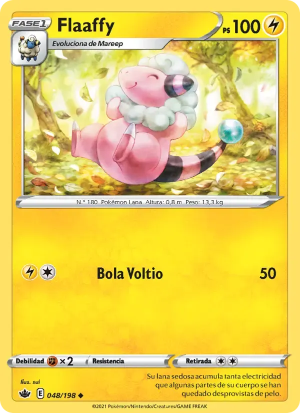 Flaaffy — Reinado Escalofriante 48 Spanish Pokémon card